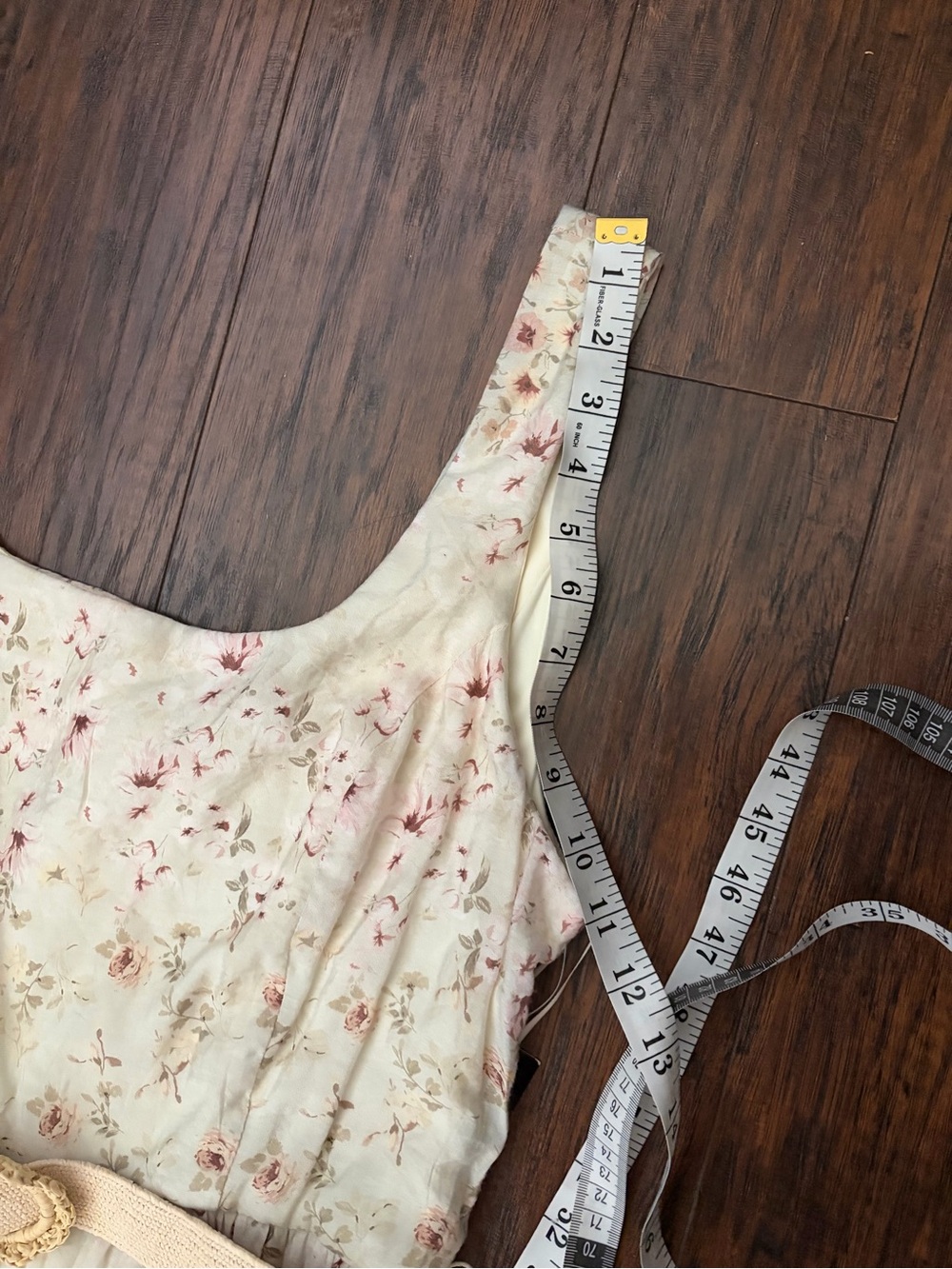 Taylor Cream Maxi Skirt with Pink Floral Print - Picture 5 of 13